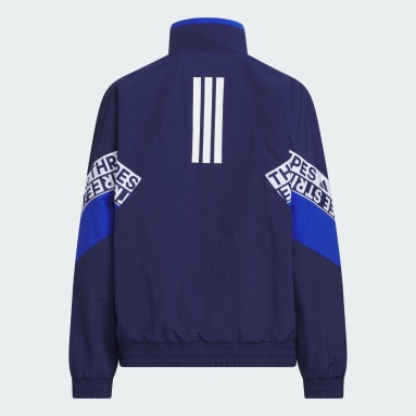 ワーディングパック ルーズフィット しわ加工 ナイロンジャケット キッズ