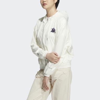 Women originals White 모던 컬리지에이트 윈드브레이커