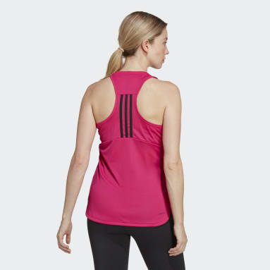 Ženy Běh růžová Tílko Primeblue Designed 2 Move 3-Stripes Sport