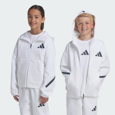 Chamarra Deportiva con Gorro adidas Z.N.E. Cierre Frontal Kids