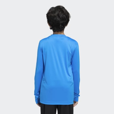 Girls Training Blue LOGO LONG SLEEVES TEE