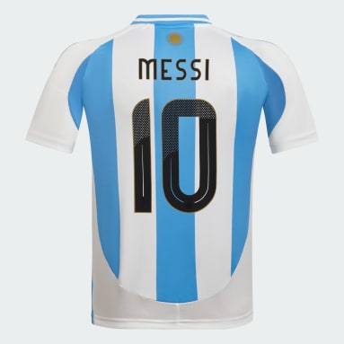 Camiseta Titular Argentina 24 Messi (niños) Blanco Niño Fútbol