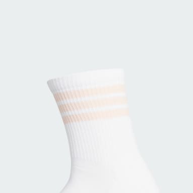 3-스트라이프 하프 크루 양말
