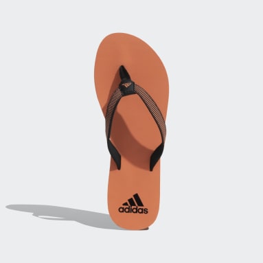 Adidas orange deals flip flops