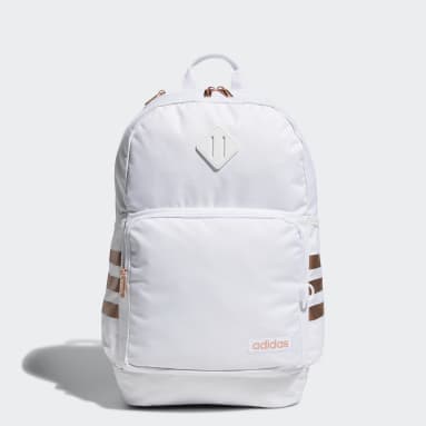 AdidasKids Training White Classic 3-Stripes Backpack