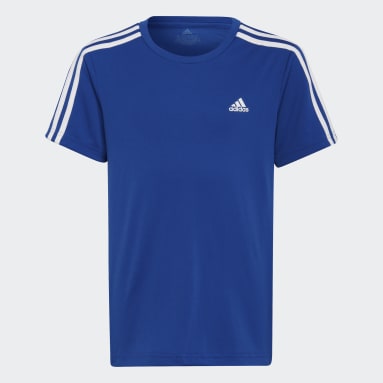 Camiseta Designed 2 Move 3 Rayas Azul Niño Sportswear