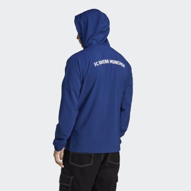 Rompevientos Estampado FC Bayern Azul Hombre Fútbol