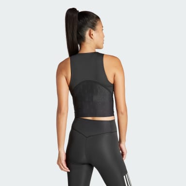 Koszulka Branded Mesh Crop Tank Czerń