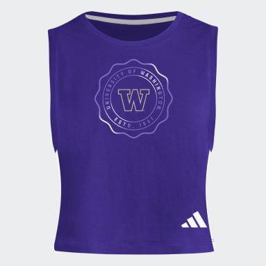 Women's Training Purple Washington Crop Tank Top