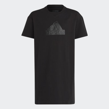 Girls Sportswear Black Future Icons Long Tee Dress