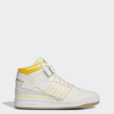 ผู้ชาย Originals สีขาว รองเท้า Forum Mid