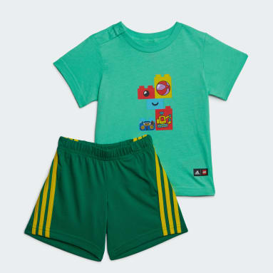 Infant  Toddler Sportswear Green adidas x LEGO Play TeeandShorts Set