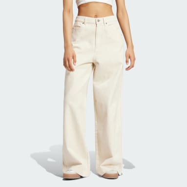 กางเกงเดนิมขายาวทรงบอลลูน Premium Essentials