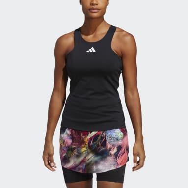 Camiseta de tirantes Tennis Negro Mujer Tenis