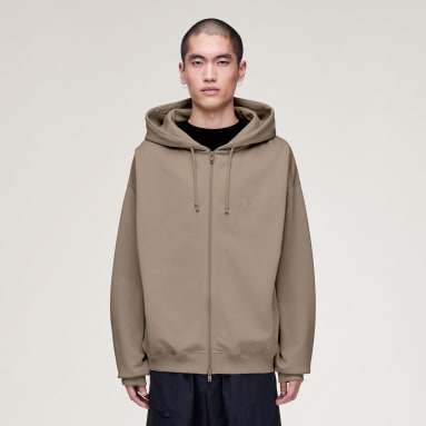 Veste à capuche zip tissu éponge gratté Y-3