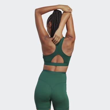 Top Médio Suporte Sports Club Verde Mulher Training