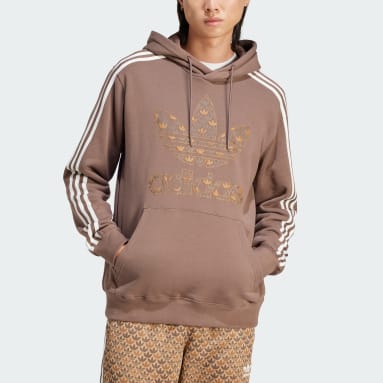 Felpe con Cappuccio Marrone adidas Italia