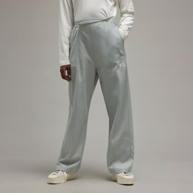 Ženy Y-3 šedá Sportovní kalhoty Y-3 Firebird Wide-Leg