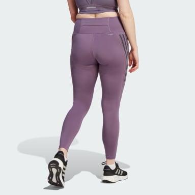 Nữ Chạy Quần Legging 7/8 3 Sọc DailyRun