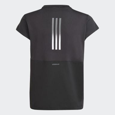 Girls Gym & Training Black AEROREADY 3-Stripes T-Shirt