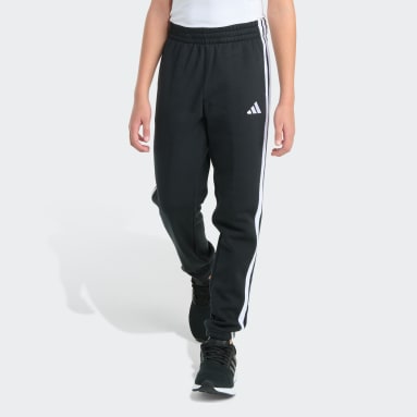 Elastic Waistband Essential 3-Stripe Fleece Jogger