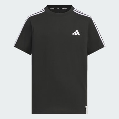 キッズ エッセンシャルズ プラス レギュラーフィット スリーストライプス半袖Tシャツ