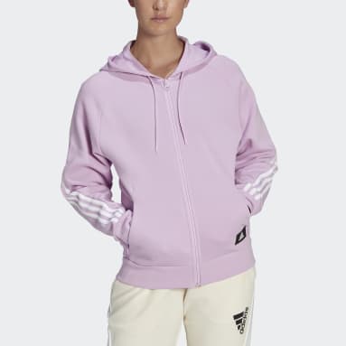 Veste de survêtement adidas Sportswear Future Icons 3-Stripes Hooded Violet Femmes Sportswear