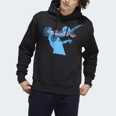 Polera con Capucha Sport Photo Negro Hombre Originals