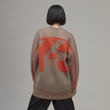 Sudadera Cuello Redondo Y-3 Classic Sheer Knit Café Mujer Y-3