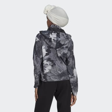 Women's Essentials Black Allover Print Woven Jacket