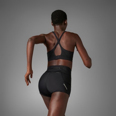 Frauen Running Ultimate Running kurze Leggings Schwarz