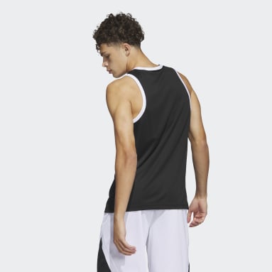 Men Basketball Black adidas Basketball 3-Stripes Tank Top