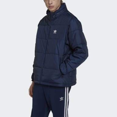 Essentials Padded Puffer Jakke Blå