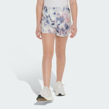 adidas Elastic Waistband Printed Woven Shorts with Binding