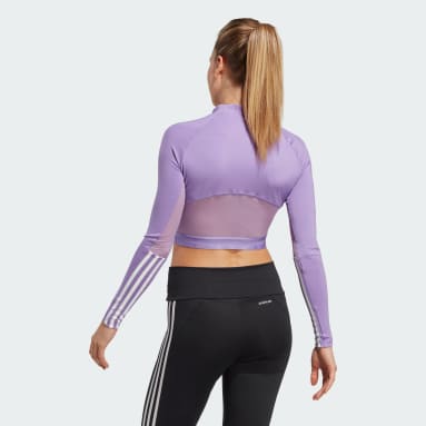 Maglia AEROREADY Hyperglam Crop Long Sleeve Viola Donna Fitness & Training