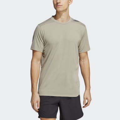 Camiseta Designed for Training Verde Hombre Gimnasio Y Entrenamiento
