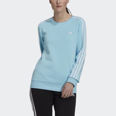 Sweat crop ample crew vert femme - Adidas