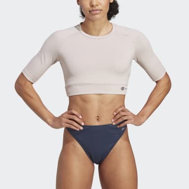 Completo Parley Crop Top and Bottom Marrone Donna Sportswear