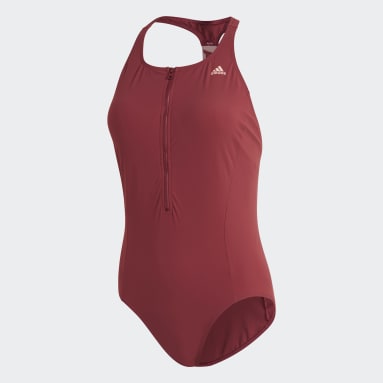Frauen Schwimmen adidas SH3.RO H Badeanzug Rot