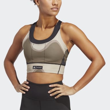 Kvinder Fitness Og Træning Brun adidas x Marimekko Running Pocket bh