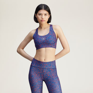 adidas by Stella McCartney TruePurpose パワーインパクト プリント トレーニングブラ ミディアムサポート