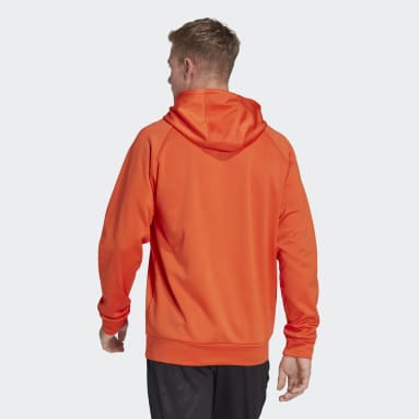 Men Training Orange AEROREADY Game and Go Big Logo Hoodie