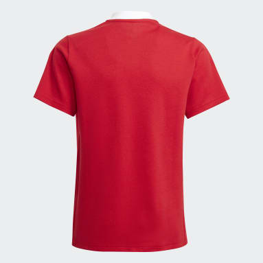 Kids Football Red Tiro 21 Polo Shirt