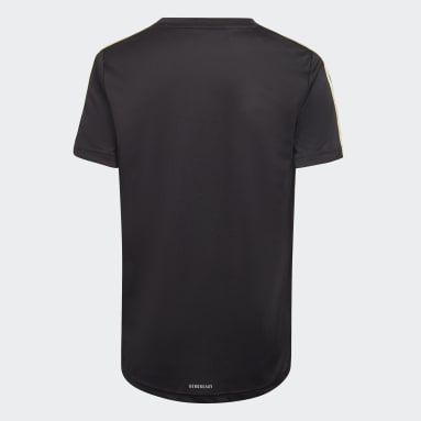 T-shirt 3-Stripes Designed 2 Move Preto Rapazes Sportswear
