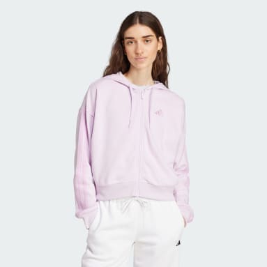 Sudadera con Gorro Essentials 3 Franjas Tela French Terry