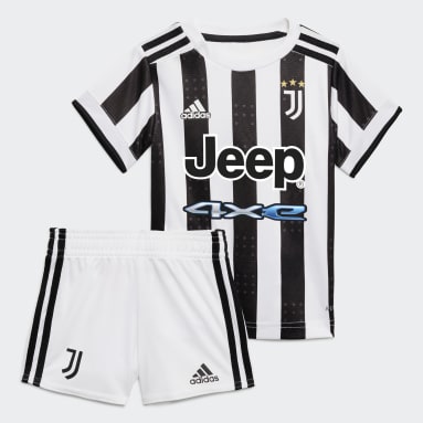 Kinder Fußball Juventus Turin 21/22 Mini-Heimausrüstung Weiß