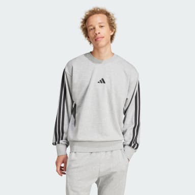 Sudadera Essentials 3 Franjas Felpa Francesa