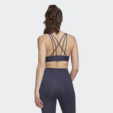Top Deportivo CoreFlow Soporte Medio Azul Mujer Training