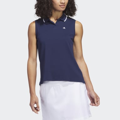 Go-To Piqué Sleeveless Golf Poloskjorte Blå