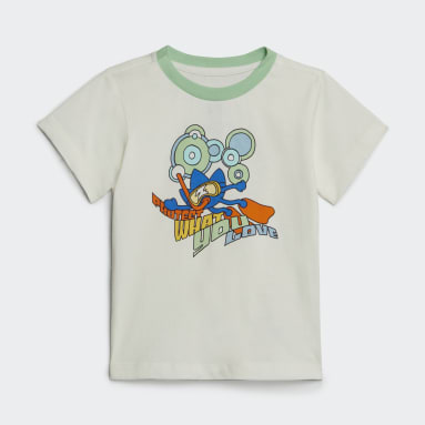 Kinder Originals Graphic Print Shorts und T-Shirt Set Weiß